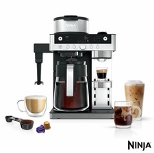 Ninja Prestige DualBrew Coffee System CFN802UK Filter Capsule Maker Black Plus