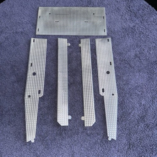 vintage tonka fire truck set of 5 aluminum panel parts suburban pumper 1950’s #4