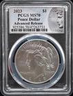 2023 Peace Dollar PCGS MS 70 Advanced Release #26MAR083