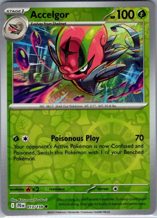 Accelgor Uncommon SV09: Journey Together 013/159 NM