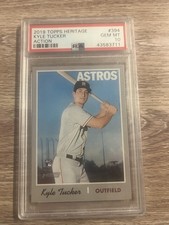 2019 TOPPS HERITAGE KYLE TUCKER ACTION #394 RC PSA 10 GEM MT ROOKIE 
