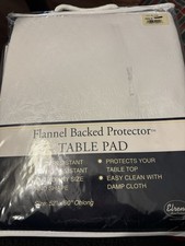 Flannel Backed Vinyl Table Pad 52x90 Table Protector
