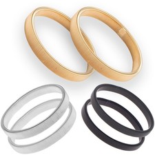 6 Pack Stretchy Metal Sleeve Garters Holders Anti Slip Elastic Arm Straps