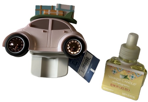 Yankee Candle~'SPRING BUGGY' SCENT PLUG DIFFUSER+LEMON GELATTO PLUG REFILL~NEW!!