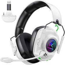 Wireless Gaming Headset for Xbox Series X S, One, PC, PS5, PS4, White