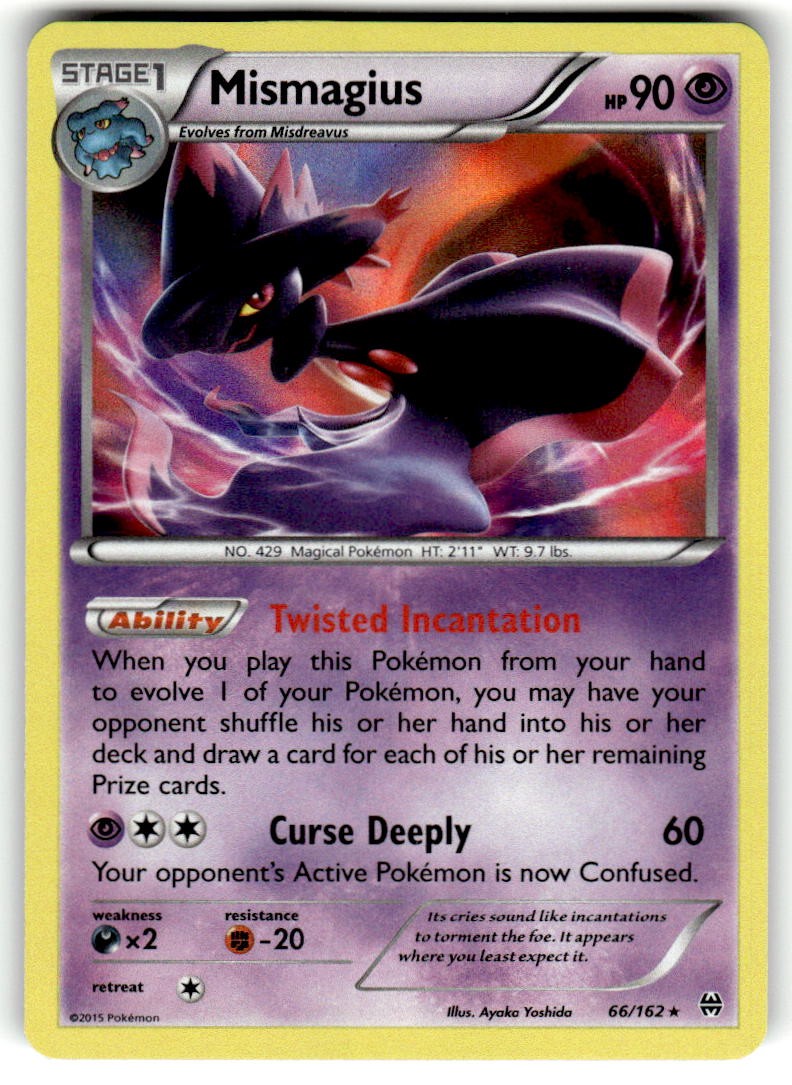 2015 Pokemon BKT Mismagius 66/162 Holo
