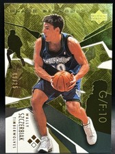 03-04 Upper Deck UD Black Diamond Triple GOLD PARALLEL Wally Szcerbiak 09/25 NM