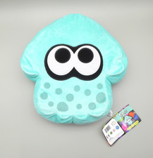 Splatoon Turquoise Inkling Squid Plush Cushion Nintendo 2015 New with Tags 13"