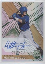 2019 Panini Elite Extra Edition Auto Emerald 9/25 Matthew Lugo #69 Auto xb2