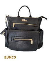 Bumco Vegan Leather Backpack Diaper Bag, Medium New Without Tag