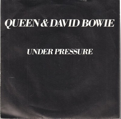 Queen Und David Bowie Under Pressure 7'' Vinyl UK EMI 1981 4 Prong Schwarz/Weiß