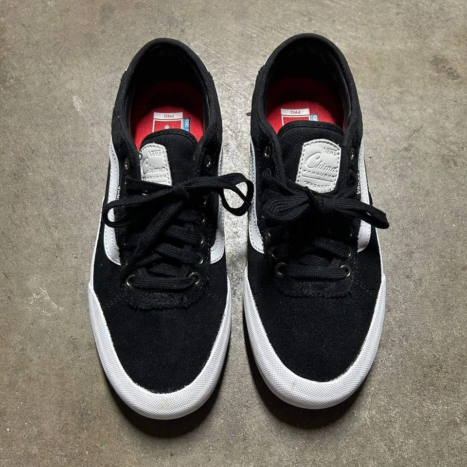 Zapatillas bajas de lona Vans Chima Ferguson Pro 2 negras blancas talla 8,5 Foto 3 de 4