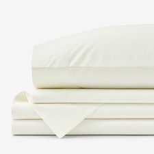 The Company Store Classic Cool Cotton Percale Bed Sheet Set Solid 100 Cotton