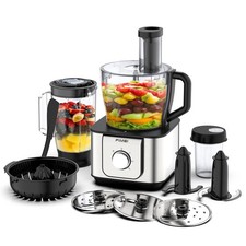 FIMEI 1100W 11-in-1 Food Processor with Safety Lock, 3.2L bowl