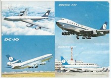 Sabena Airlines, Vintage PC, Belgian World Airlines, Boeing Aircrafts, 1977