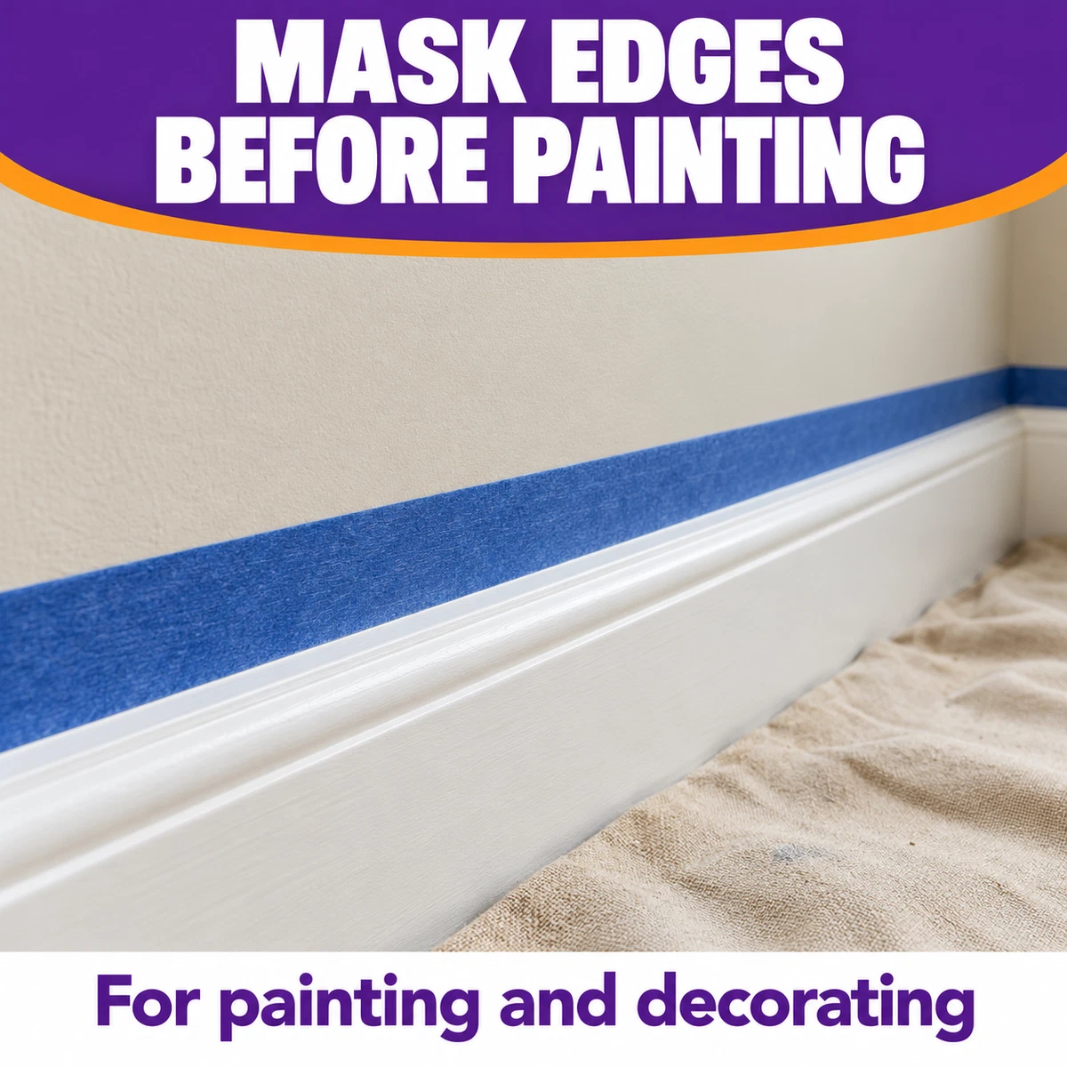 Blue Masking Tape 24mm or 48mm x 50m UV Resistant Painting Decorating Gladiator
