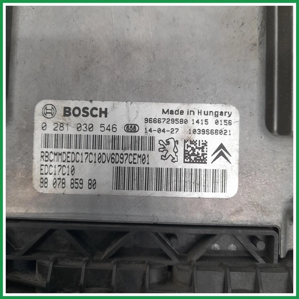 Centralina Iniezione Bosch 0281030546 Citroen C3 Picasso 9807885980 2013 2015 - Immagine 4 di 4