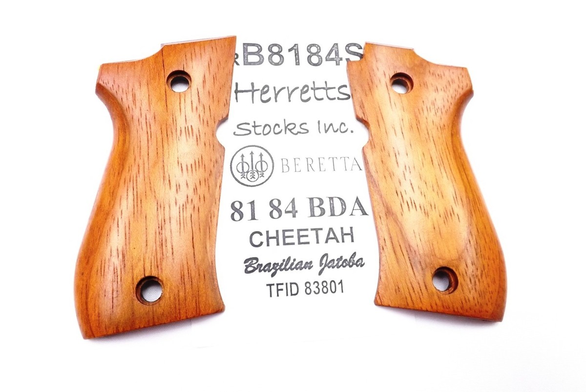 Exotic Wood Grips for Beretta 81, 84 BDA380 Herretts Smooth Jatoba
