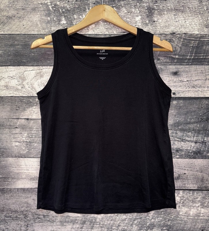J. Jill 100% Pima Cotton Woman’s Sleeveless Top Shirt Size XS Black