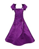 Purple Satin Flower Girl Bridesmaid Dress 5-6 Years With Matching Bolero Purple Satin Flower Girl Bridesmaid Dress 5-6 Years With Matching Bolero
