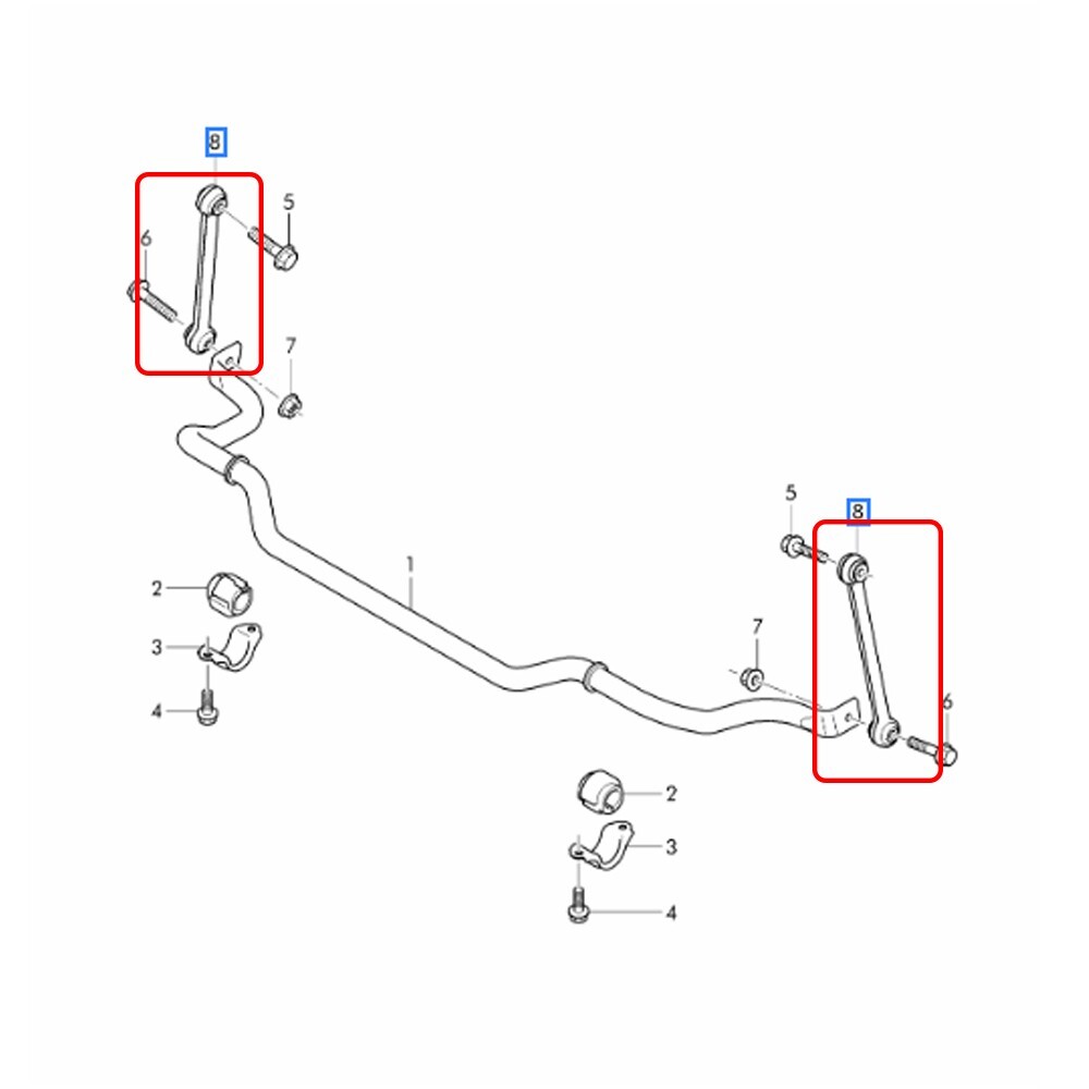 For Bentley Mulsanne Front Stabilizer Link OEM 3Y0411317