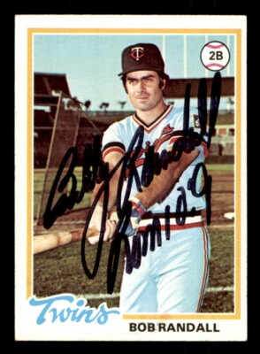1978 Topps Baseball #363 Bob Randall Signed Autograph (no COA) *e1