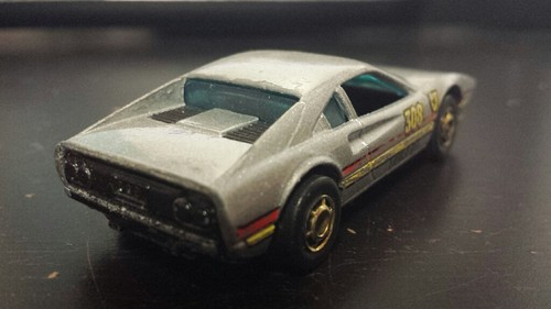 1:64 Scale Gray Racebait 308 Turbo from Hot Wheels Mattel USED JC - Picture 2 of 3