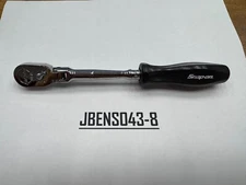 Snap-on Tools NEW BLACK 1/4" Drive Hard Grip Long Flex Head Ratchet THLFD72BK
