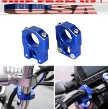 7/8" US BLUE HandleBar Brake Clutch Line Hose Cable Clamp For Honda Monkey 125