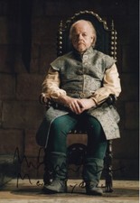 ROGER ASHTON GRIFFITHS signed Autogramm 20x30cm GAME THRONES in Person autograph