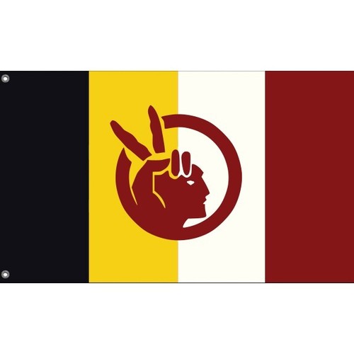 American Indian Movement Flag I Unique Design, 3x5Ft/90x150 cm, EU Made - Picture 3 of 5