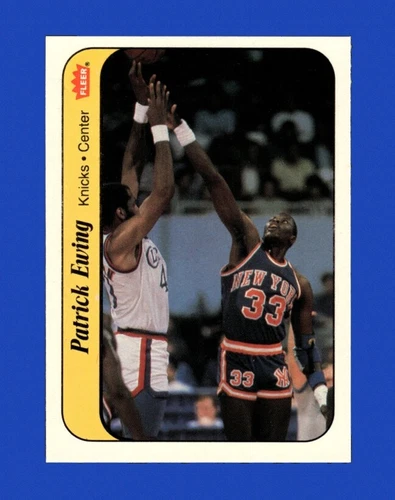 1986-87 Fleer Sticker Set-Break #  6 Patrick Ewing NM-MT OR BETTER *GMCARDS*