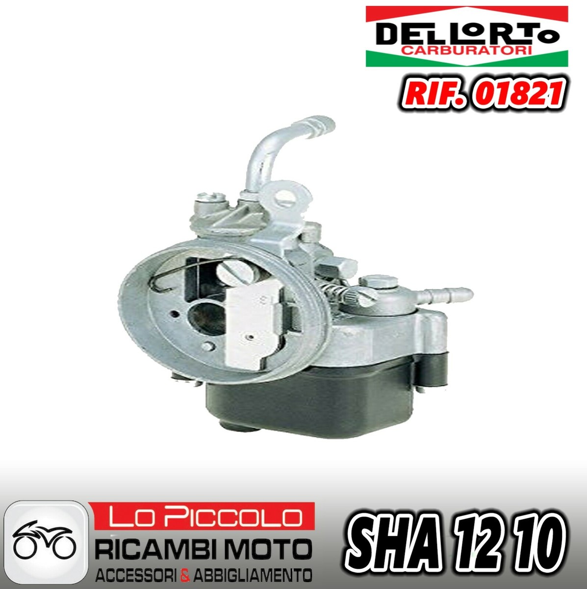 CARBURATORE DELL'ORTO SHA 12-10 PER PIAGGIO CIAO CODICE 1821