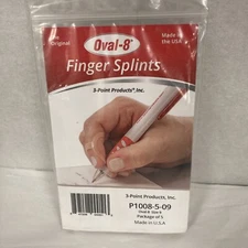 3-Point Products Oval-8 Finger Splint Size 9 (Pack of 5). Item # P1008-5-09.