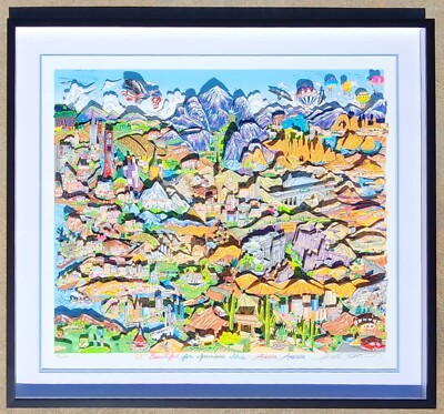 CHARLES FAZZINO 3D Const. Serigraph ''O Beautiful for Spacious Skies''    SIGNED