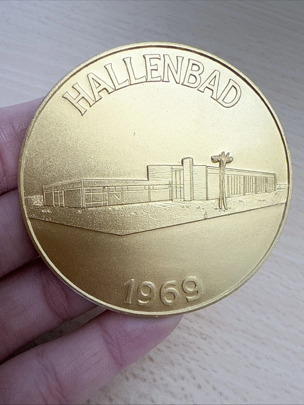 Médaille Hallenbad 1969 Kreisstadt Simmern Hunsruck Stadttrechte Seit 1330