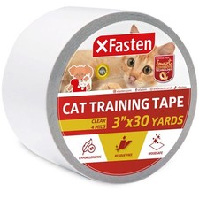 XFasten Anti-Scratch Cat Training Tape, 3-Inches x 30-Yards - Door, Couch, Fu...
