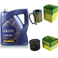 MANN-FILTER Inspektionspaket 5L Mannol Classic 10W-40 FüR Opel Vivaro Combi 1.9
