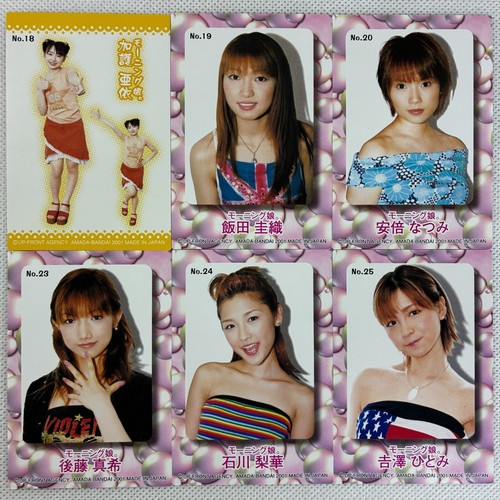 Morning Musume Carddass 25 Regular Cards Set (Not all) Amada-Bandai 2001 Japan - Picture 8 of 12