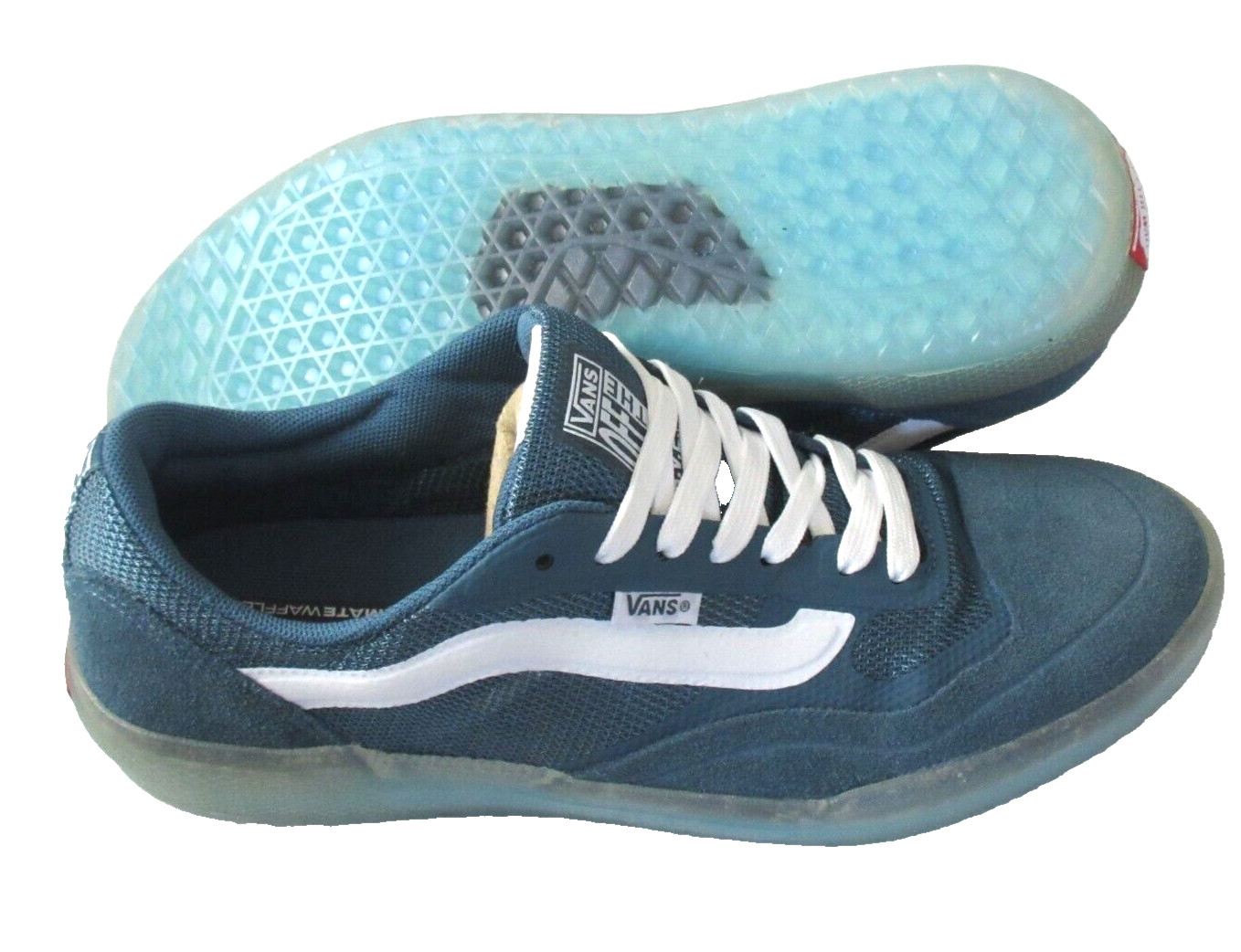 Vans Men's Ave Anthony Van Engelen Skate shoes Teal Blue Green size 8 NIB image 3