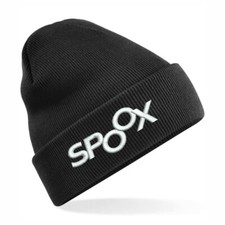 Spoox Black Beanie Hat - unisex