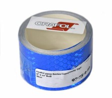 Orafol 2" x 10' Roll Blue Reflective Tape 5900 Series - Made in USA 97-75-2-10