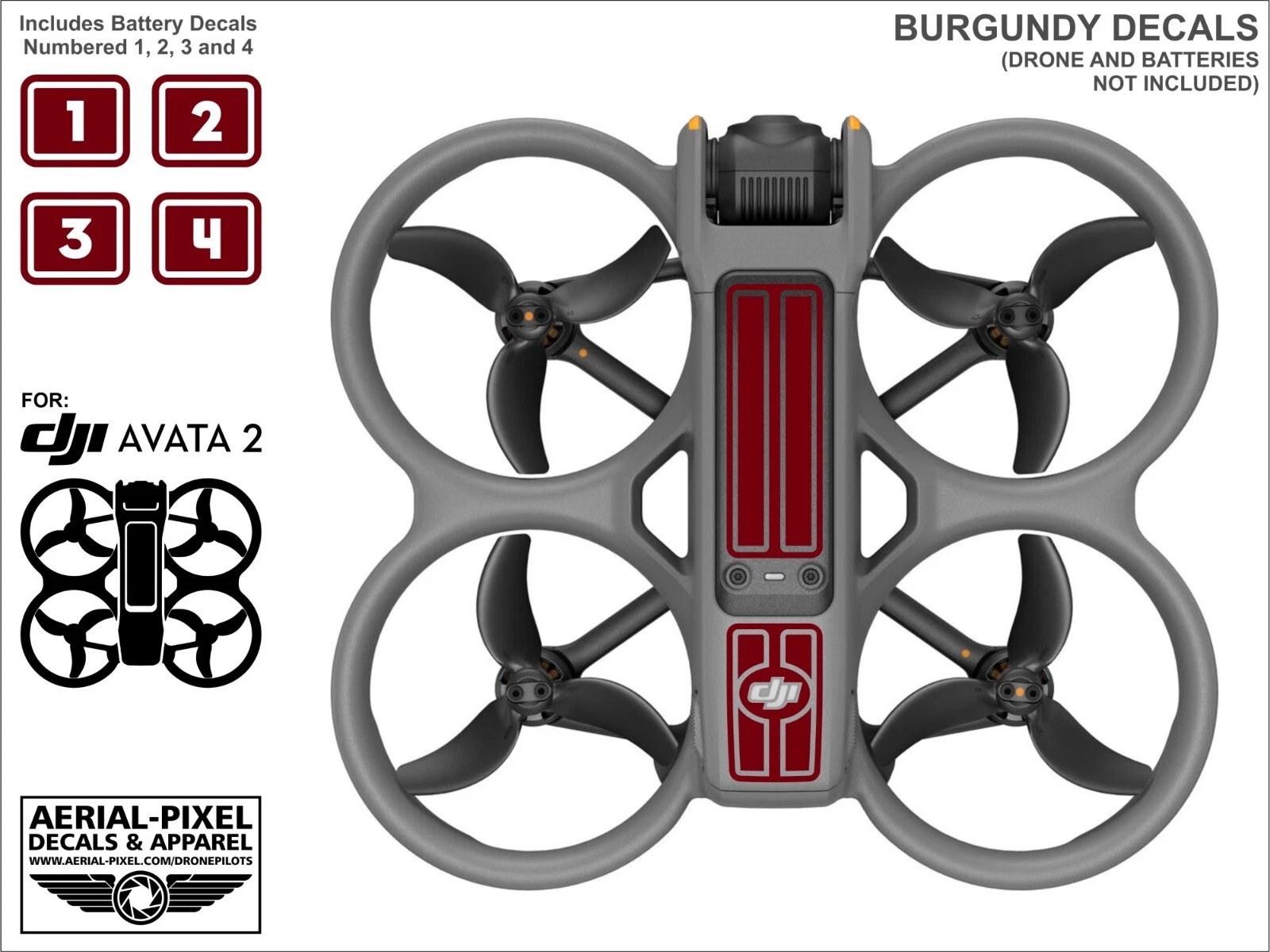 Burgundy Decal
