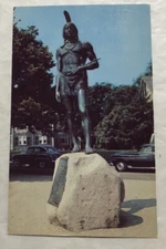 Statue Of Massasoit Plymouth, Mass. Postcard (V2)