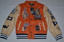 AUTHENTIC Jordan Craig Kids Carpe Diem Varsity Jacket Burnt Orange All Sizes New