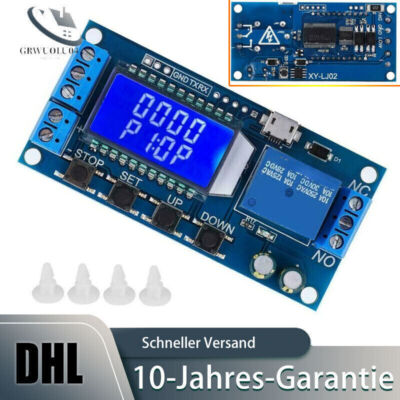 6--30V Zeitrelais Modul Verzögerungsrelais DelayOff Timer Relay LCD Display 50mA