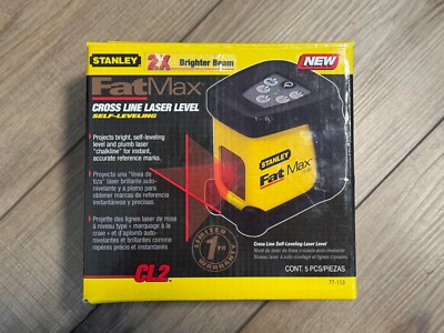 Stanley FatMax CL2 Cross Line Laser Level Self Leveling New