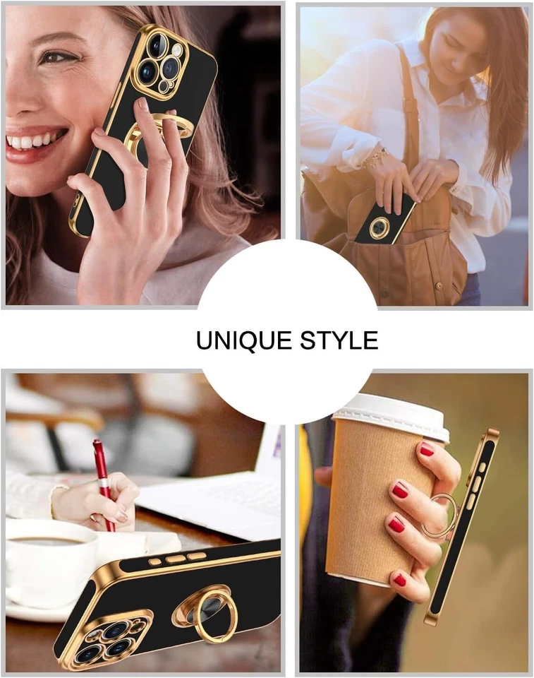 iPhone 15 Pro Max Hülle 360 Grad Ring Ständer Stoßfest Magnet Schutz Hülle F136 - Bild 4 von 4