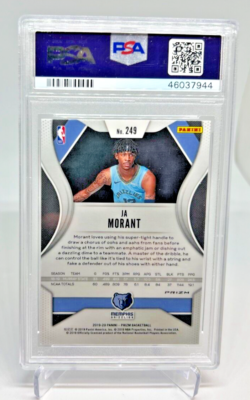 その他 PSA 10 PANINI SELECT SILVER RC JA MORANT PSA 10 - 2019/20 Panini Prizm JA MORANT RC Silver Prizm #249