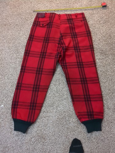 Vintage JC Higgins Red Roebuck Buffalo Plaid Jacket & Heavy Wool Pants Mens 38 - Picture 21 of 22